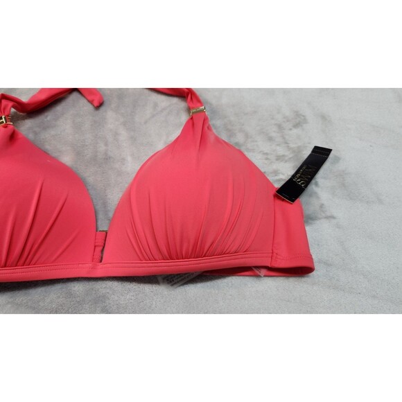 Victoria's Secret XL Pink Island Essential Harlow Halter Push Up Bikini Top NWT - Picture 3 of 6